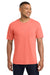 Comfort Colors 6030 Mens Short Sleeve Crewneck T-Shirt w/ Pocket Neon Red Orange Model Front