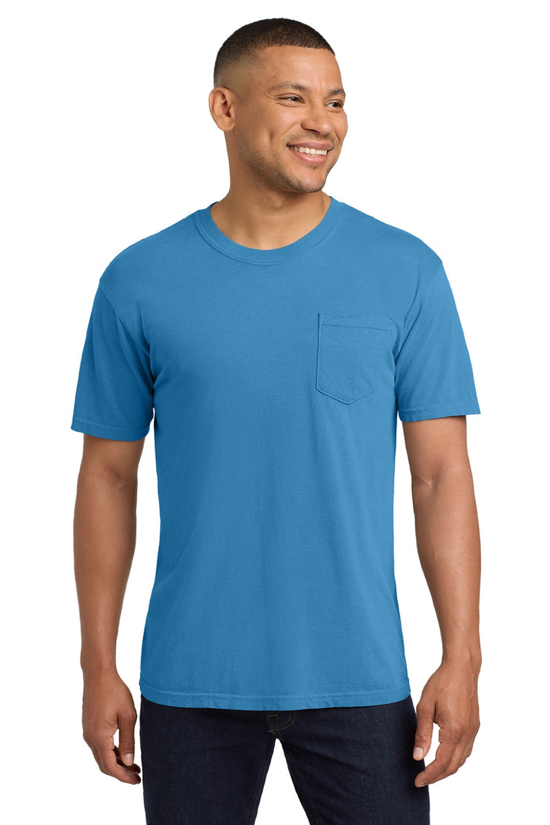 Comfort Colors 6030 Mens Royal Caribe Blue Short Sleeve Crewneck T