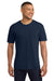 Comfort Colors 6030 Mens Short Sleeve Crewneck T-Shirt w/ Pocket True Navy Blue Model Front