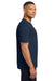 Comfort Colors 6030 Mens Short Sleeve Crewneck T-Shirt w/ Pocket True Navy Blue Model Side