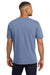 Comfort Colors 6030 Mens Short Sleeve Crewneck T-Shirt w/ Pocket Washed Denim Blue Model Back