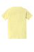 Comfort Colors 6030 Mens Short Sleeve Crewneck T-Shirt w/ Pocket Banana Yellow Flat Back