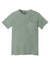Comfort Colors 6030 Mens Short Sleeve Crewneck T-Shirt w/ Pocket Bay Green Flat Front
