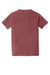 Comfort Colors 6030 Mens Short Sleeve Crewneck T-Shirt w/ Pocket Brick Red Flat Back