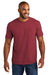 Comfort Colors 6030 Mens Short Sleeve Crewneck T-Shirt w/ Pocket Chili Red Model Front