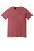 Comfort Colors 6030 Mens Short Sleeve Crewneck T-Shirt w/ Pocket Crimson Red Flat Front