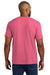 Comfort Colors 6030 Mens Short Sleeve Crewneck T-Shirt w/ Pocket Crunchberry Pink Model Back
