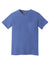Comfort Colors 6030 Mens Short Sleeve Crewneck T-Shirt w/ Pocket Flo Blue Flat Front