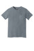 Comfort Colors 6030 Mens Short Sleeve Crewneck T-Shirt w/ Pocket Granite Grey Flat Front