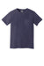 Comfort Colors 6030 Mens Short Sleeve Crewneck T-Shirt w/ Pocket Grape Purple Flat Front