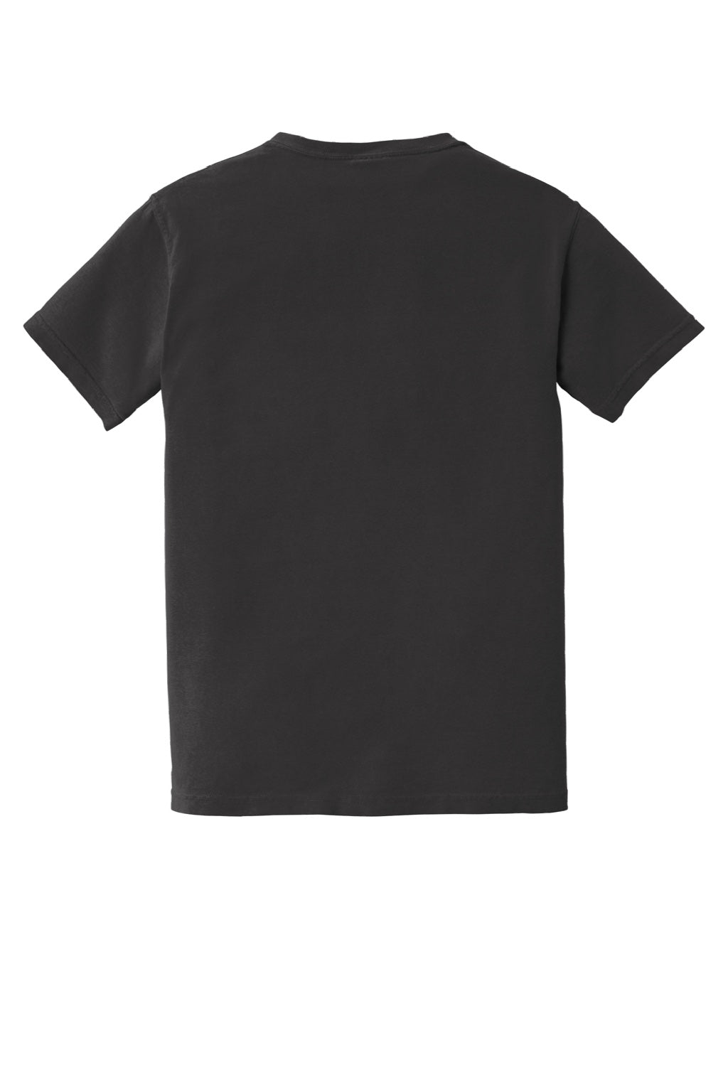 Comfort Colors 6030 Mens Short Sleeve Crewneck T-Shirt w/ Pocket Graphite Grey Flat Back
