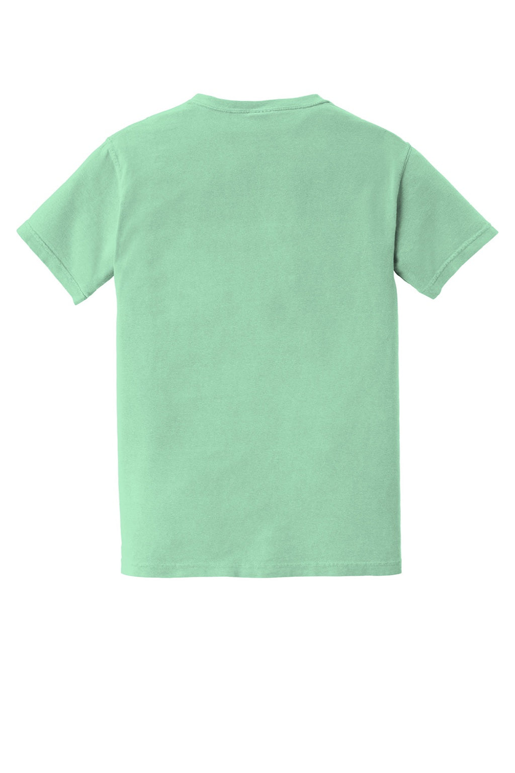 Comfort Colors 6030 Mens Short Sleeve Crewneck T-Shirt w/ Pocket Island Reef Green Flat Back