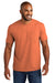 Comfort Colors 6030 Mens Short Sleeve Crewneck T-Shirt w/ Pocket Melon Orange Model Front