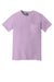 Comfort Colors 6030 Mens Short Sleeve Crewneck T-Shirt w/ Pocket Orchid Purple Flat Front