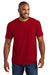 Comfort Colors 6030 Mens Short Sleeve Crewneck T-Shirt w/ Pocket Red Model Front