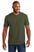 Comfort Colors 6030 Mens Short Sleeve Crewneck T-Shirt w/ Pocket Sage Green Model Front