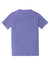 Comfort Colors 6030 Mens Short Sleeve Crewneck T-Shirt w/ Pocket Violet Purple Flat Back