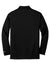 Nike 466364/604940 Mens Stretch Tech Dri-Fit Moisture Wicking Long Sleeve Polo Shirt Black Flat Back