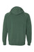 Independent Trading Company PRM33SBP Mens Special Blend Raglan Hooded Sweatshirt Hoodie w/ Pouch Pocket Moss Green Flat Back