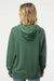 Independent Trading Company PRM33SBP Mens Special Blend Raglan Hooded Sweatshirt Hoodie w/ Pouch Pocket Moss Green Model Back