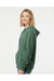 Independent Trading Co. PRM33SBP Mens Special Blend Raglan Hooded Sweatshirt Hoodie Moss Green Model Side