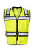 Kishigo S5004-5005 Unisex High Performance Surveyors Vest Lime Green Flat Front