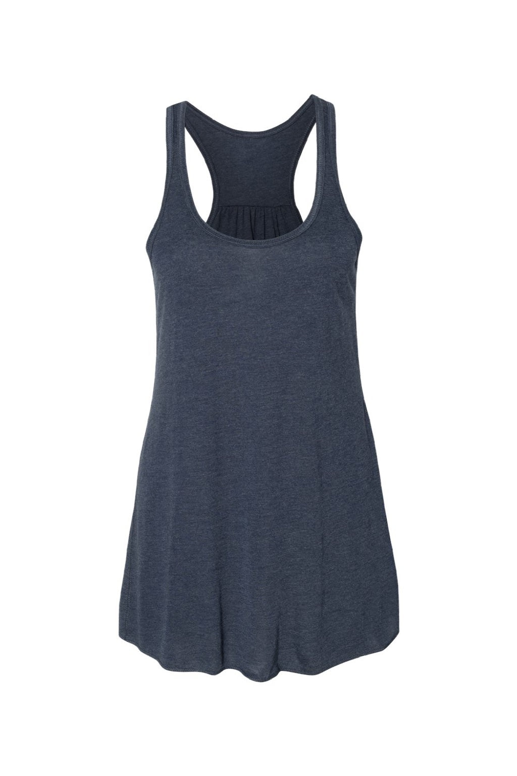 Bella + Canvas BC8800/8800 Womens Flowy Tank Top Heather Navy Blue Flat Front