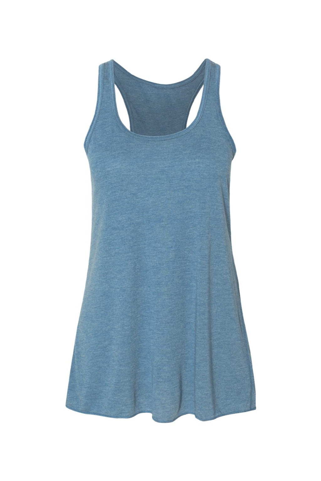 Bella + Canvas BC8800/8800 Womens Flowy Tank Top Heather Deep Teal Green Flat Front