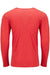 Next Level 6071 Mens Jersey Long Sleeve Crewneck T-Shirt Vintage Red Flat Back