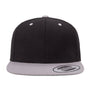 Yupoong Hats Mens Adjustable Hat - Black/Silver Grey