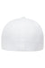 Flexfit Hats 6100NU Mens NU Stretch Fit Hat White Flat Back