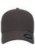 Flexfit Hats 6100NU Mens NU Stretch Fit Hat Dark Grey Flat Front