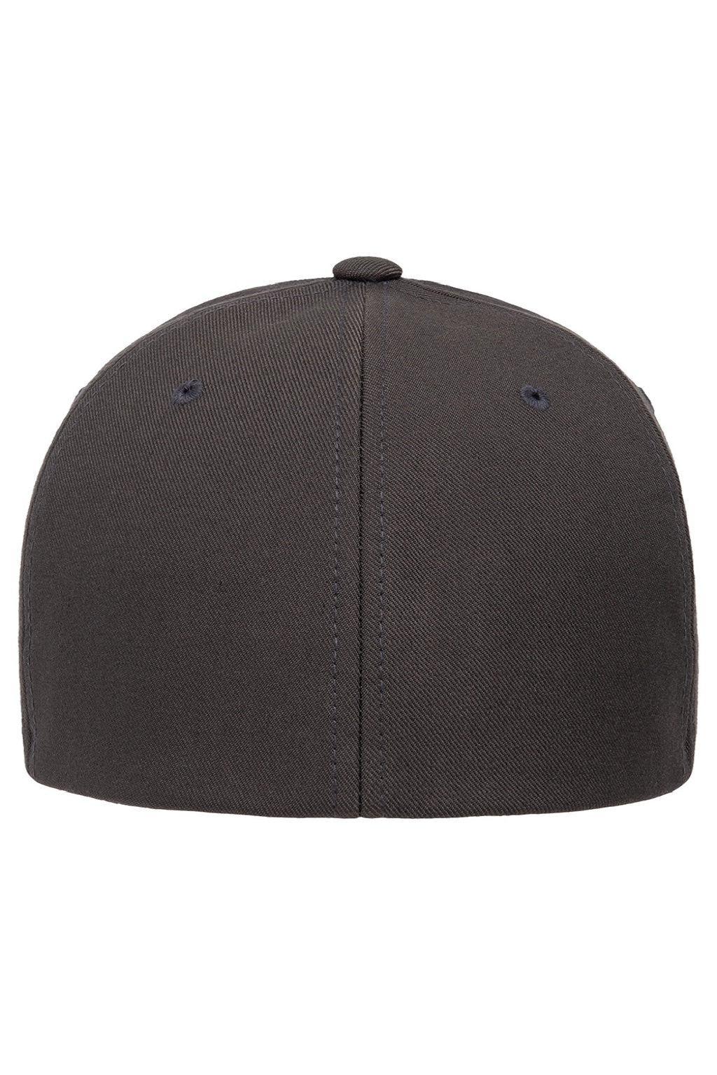 Flexfit Hats 6100NU Mens NU Stretch Fit Hat Dark Grey Flat Back