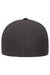 Flexfit Hats 6100NU Mens NU Stretch Fit Hat Dark Grey Flat Back