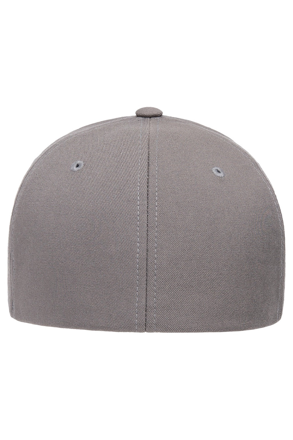 Flexfit Hats 6100NU Mens NU Stretch Fit Hat Grey Flat Back