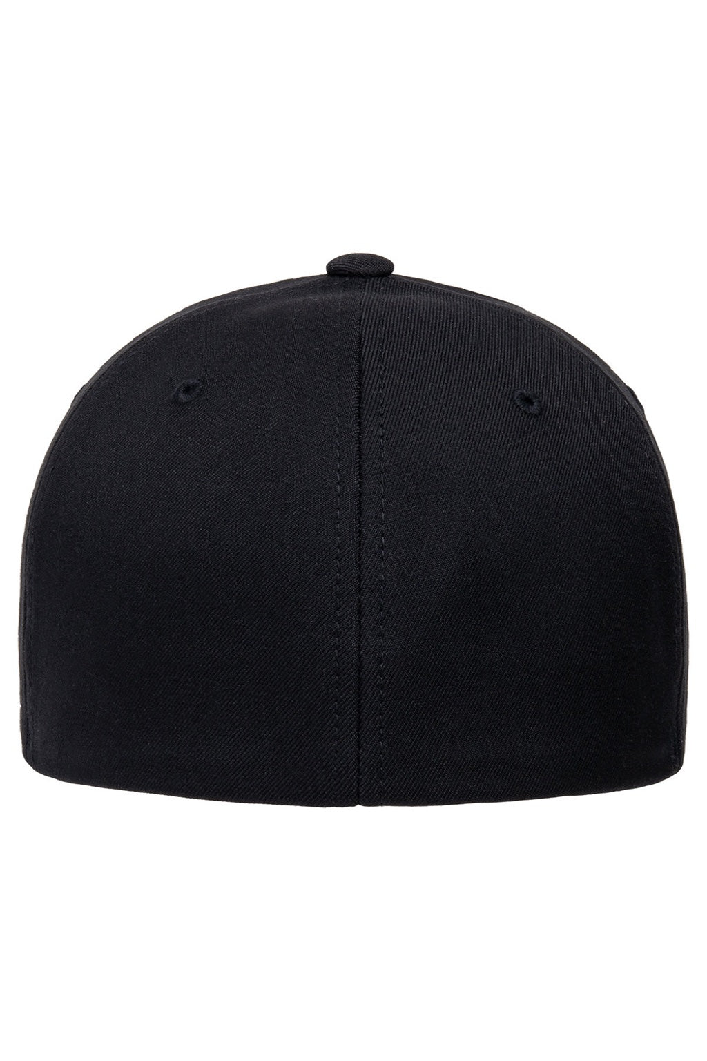 Flexfit Hats 6100NU Mens NU Stretch Fit Hat Black Flat Back