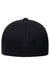Flexfit Hats 6100NU Mens NU Stretch Fit Hat Black Flat Back