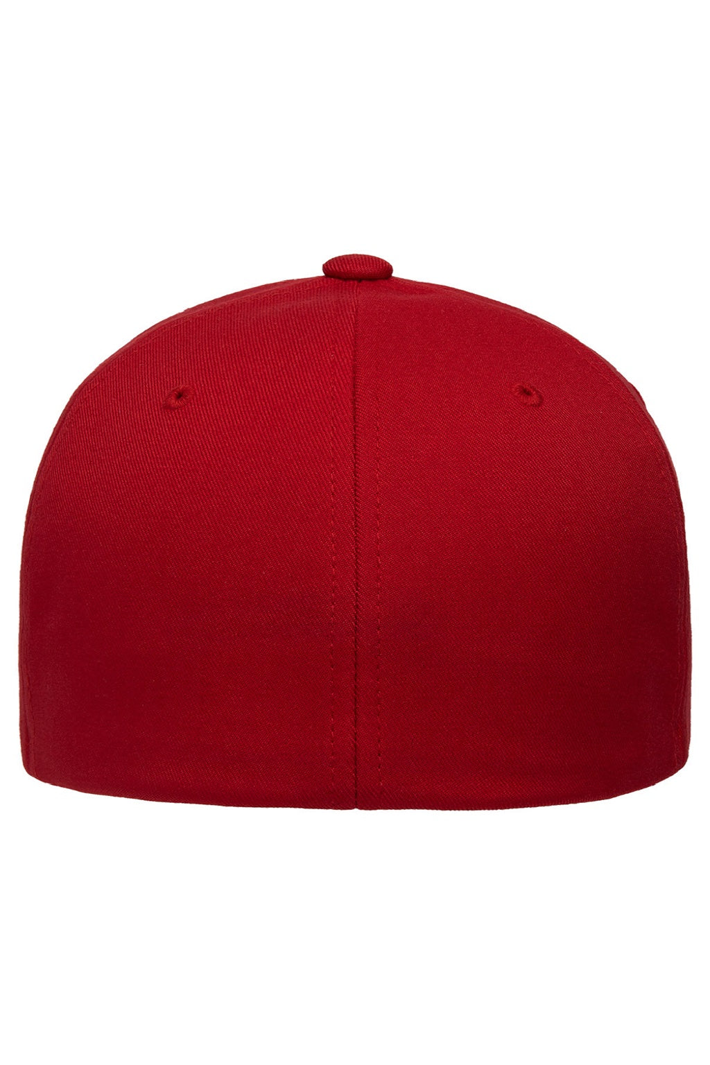 Flexfit Hats 6100NU Mens NU Stretch Fit Hat Red Flat Back