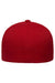 Flexfit Hats 6100NU Mens NU Stretch Fit Hat Red Flat Back