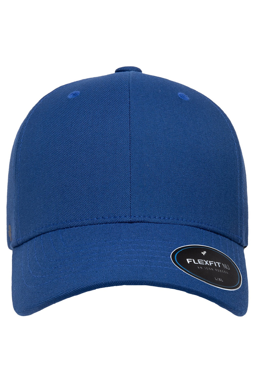 Flexfit Hats 6100NU Mens NU Stretch Fit Hat Royal Blue Flat Front