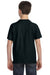 LAT 6101 Youth Fine Jersey Short Sleeve Crewneck T-Shirt Black Model Back