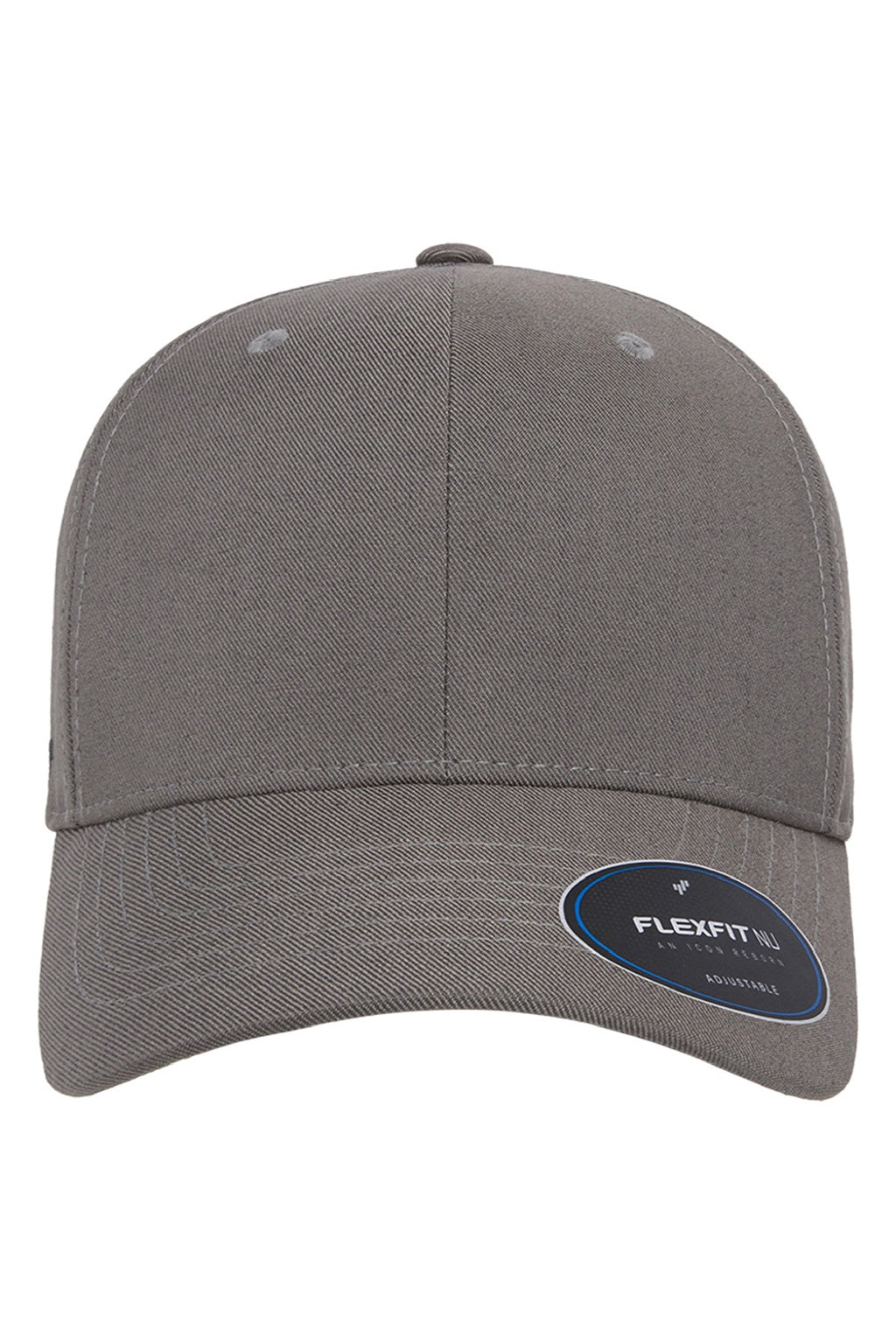 Yupoong Hats 6110NU Mens Nu Moisture Wicking Adjustable Hat Grey Flat Front