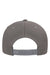 Yupoong Hats 6110NU Mens Nu Moisture Wicking Adjustable Hat Grey Flat Back
