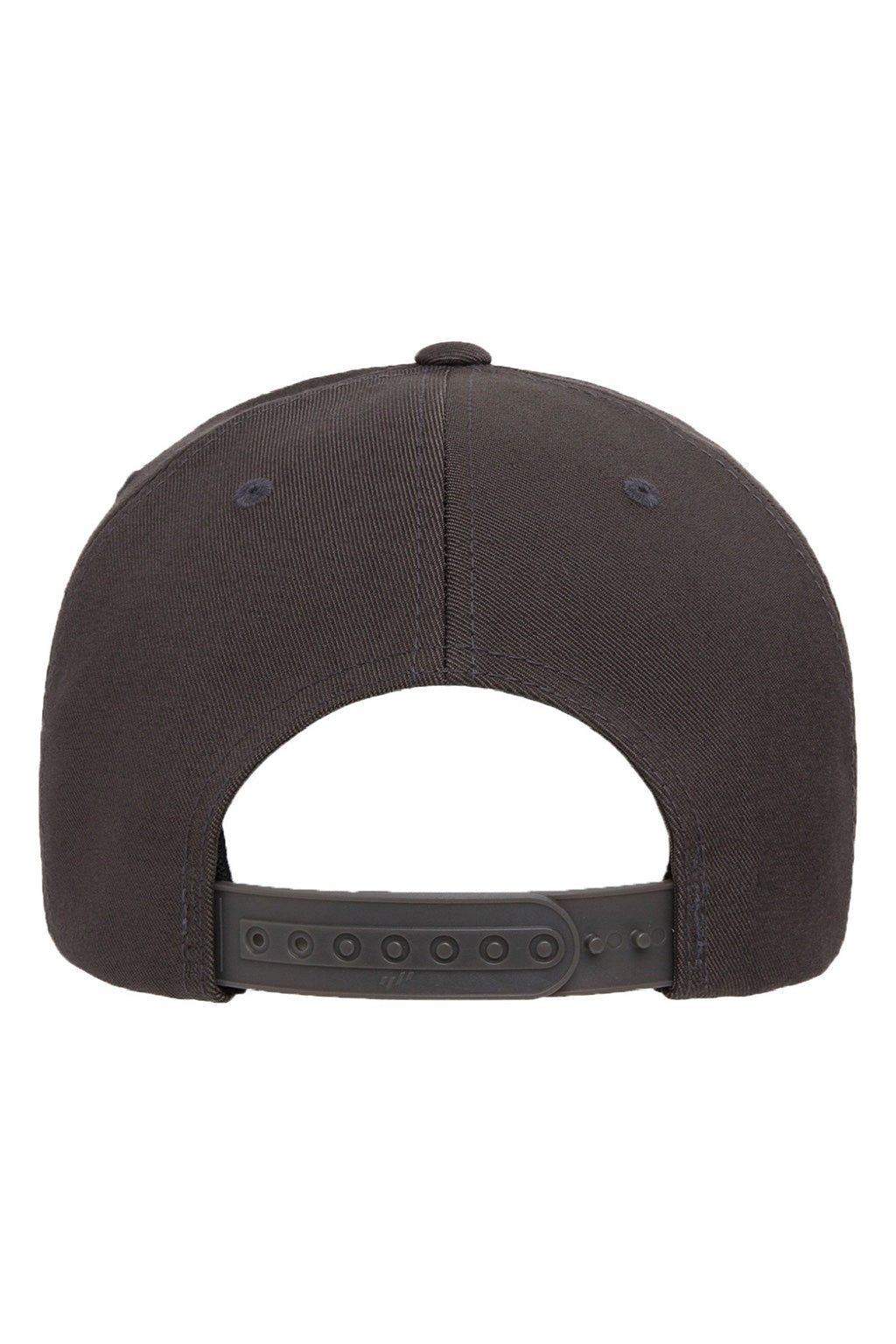 Yupoong Hats 6110NU Mens Nu Moisture Wicking Adjustable Hat Dark Grey Flat Back