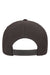 Yupoong Hats 6110NU Mens Nu Moisture Wicking Adjustable Hat Dark Grey Flat Back