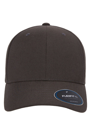 Yupoong Hats 6110NU Mens Nu Moisture Wicking Adjustable Hat Dark Grey Flat Front
