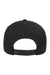 Yupoong Hats 6110NU Mens Nu Moisture Wicking Adjustable Hat Black Flat Back