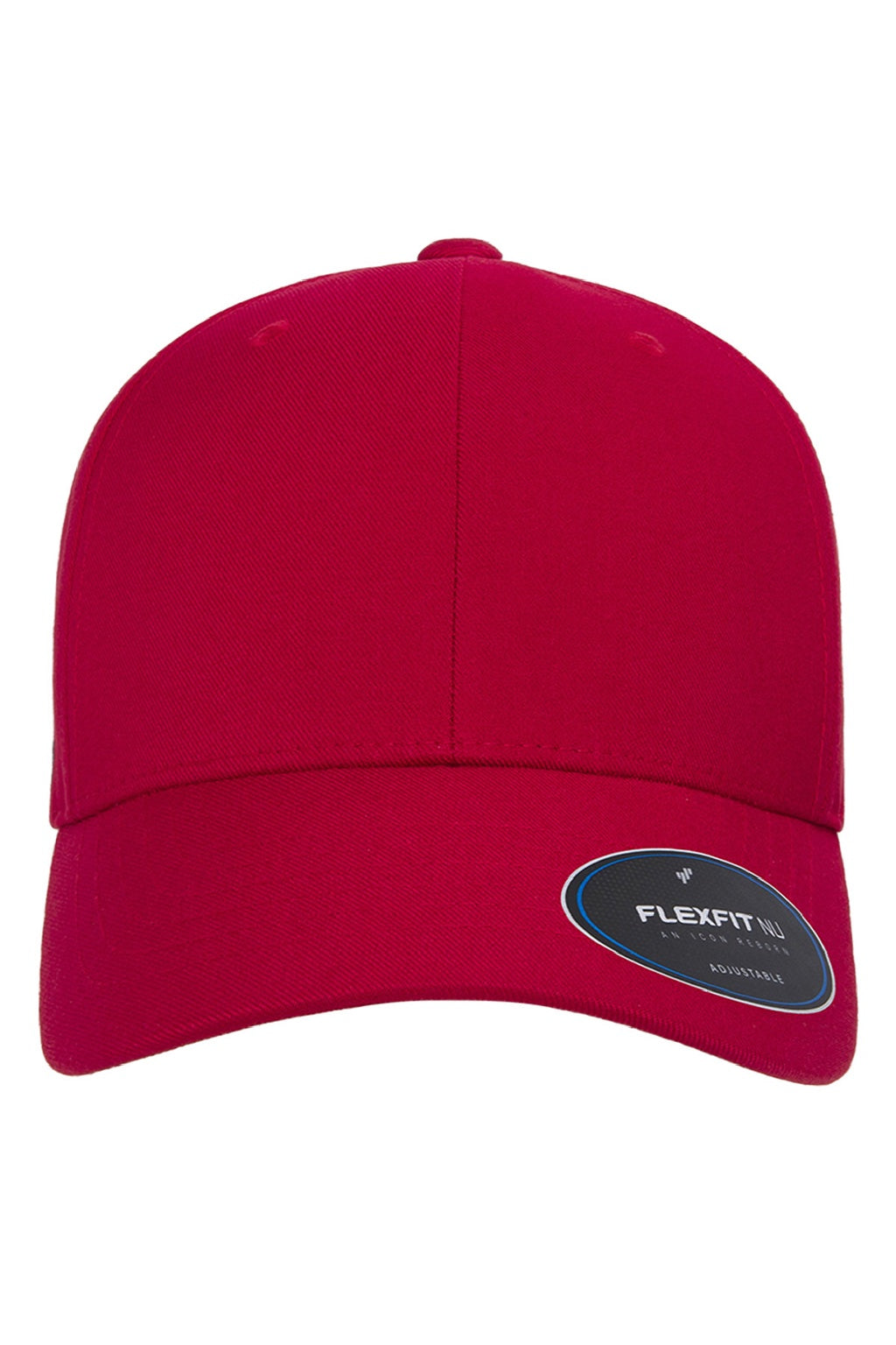 Yupoong Hats 6110NU Mens Nu Moisture Wicking Adjustable Hat Red Flat Front