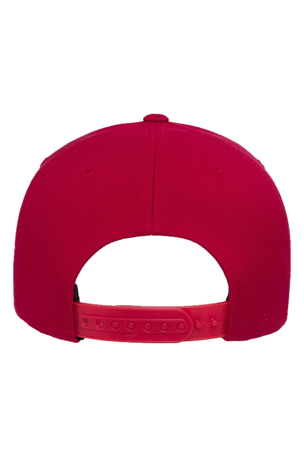 Yupoong Hats 6110NU Mens Nu Moisture Wicking Adjustable Hat Red Flat Back