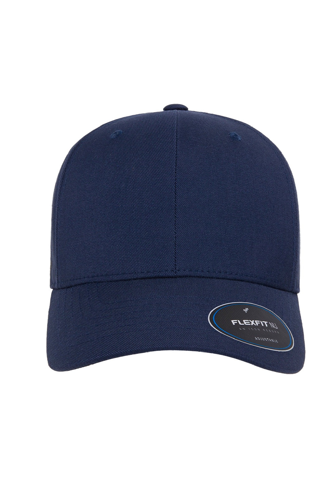 Yupoong Hats 6110NU Mens Nu Moisture Wicking Adjustable Hat Navy Blue Flat Front